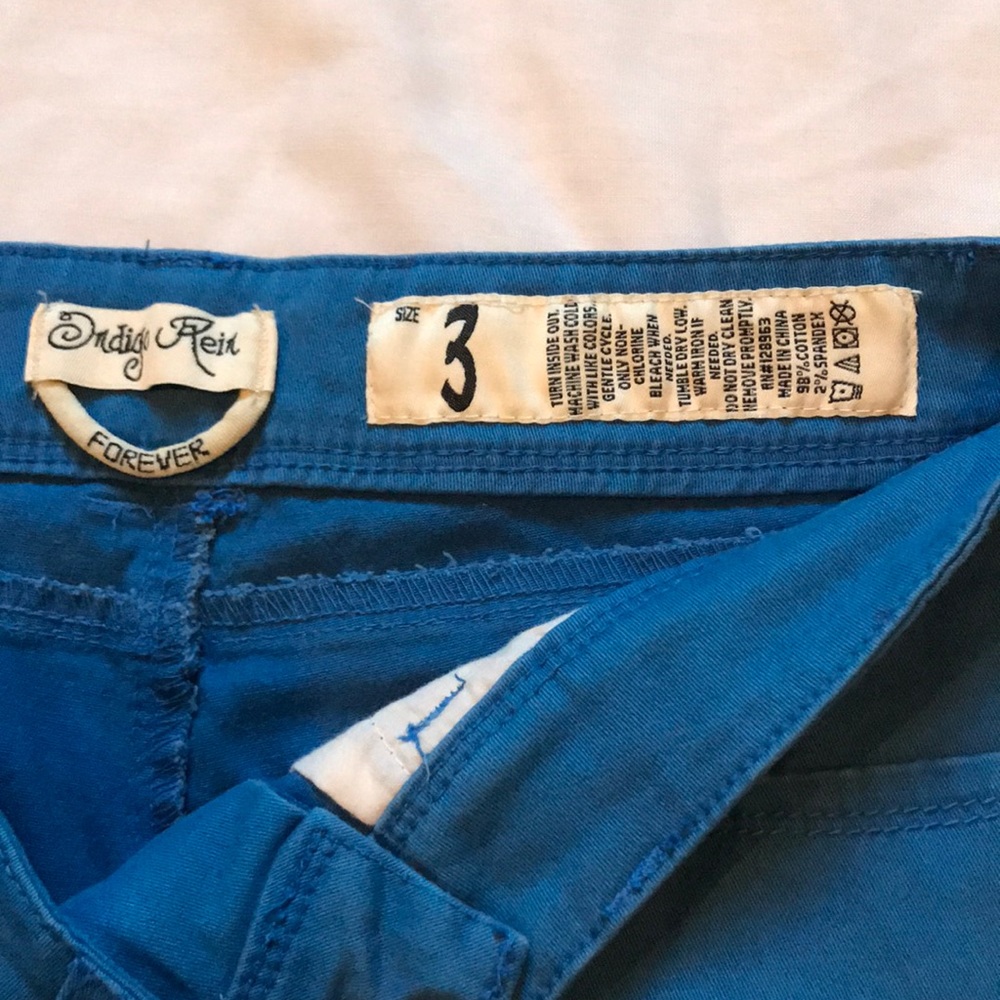 Indigo Rein, blue shorts - Picture 3 of 4
